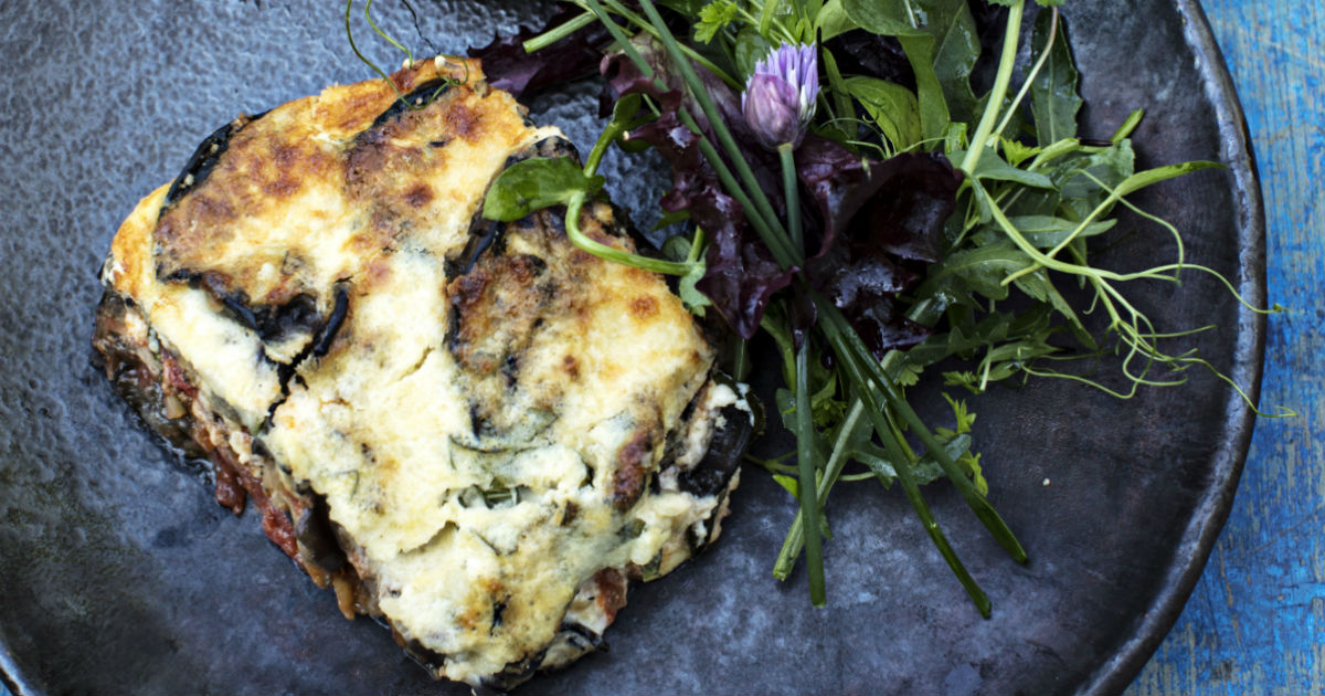 Recipe for Aubergine & Ricotta Gratin | Dublin Cookery School