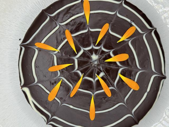 Recipe for Chocolate Spiderweb Fudge Cake | Dublin Cookery School