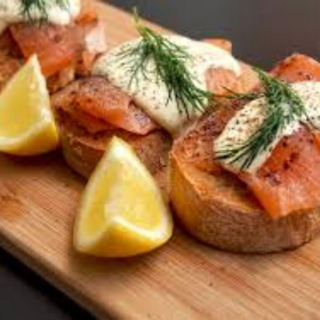 Recipe for Smoked Trout with Horseradish on Crostini | Dublin Cookery School
